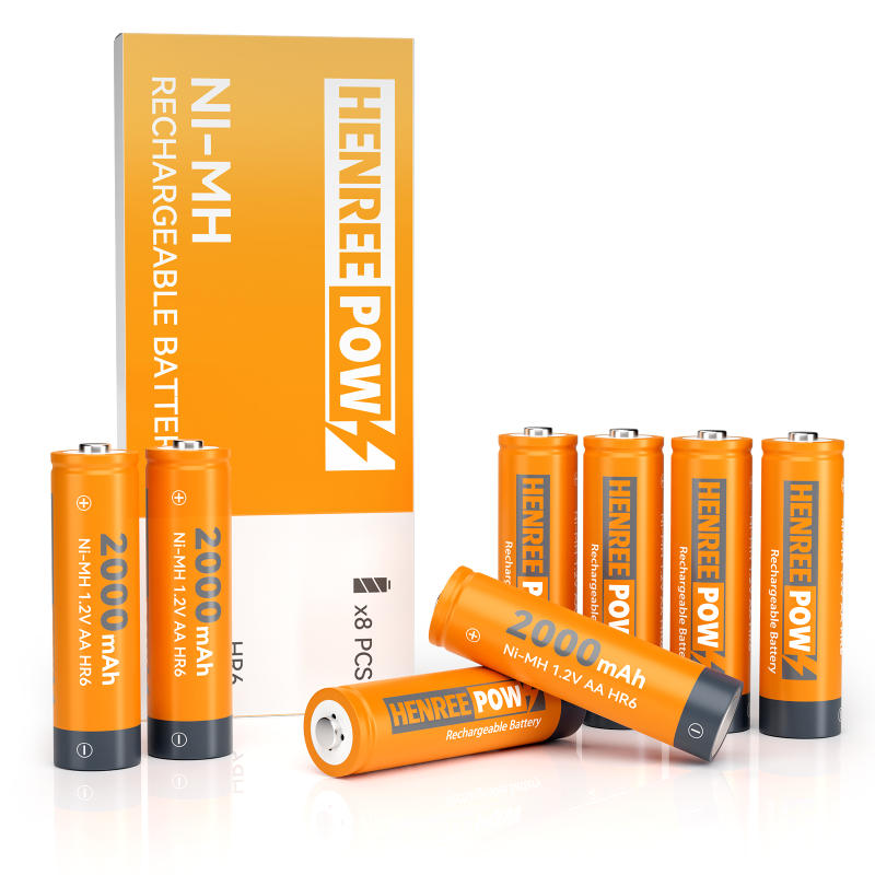 HenReepow AA 2000MAH 1.2V Alta capacidad Ni-MH Batería recargable