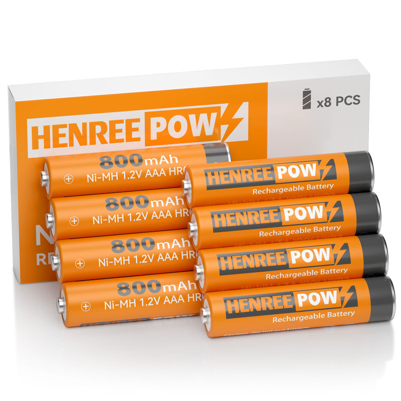 HenReepow AAA 800MAH 1.2V Alta capacidad Ni-MH Batería recargable